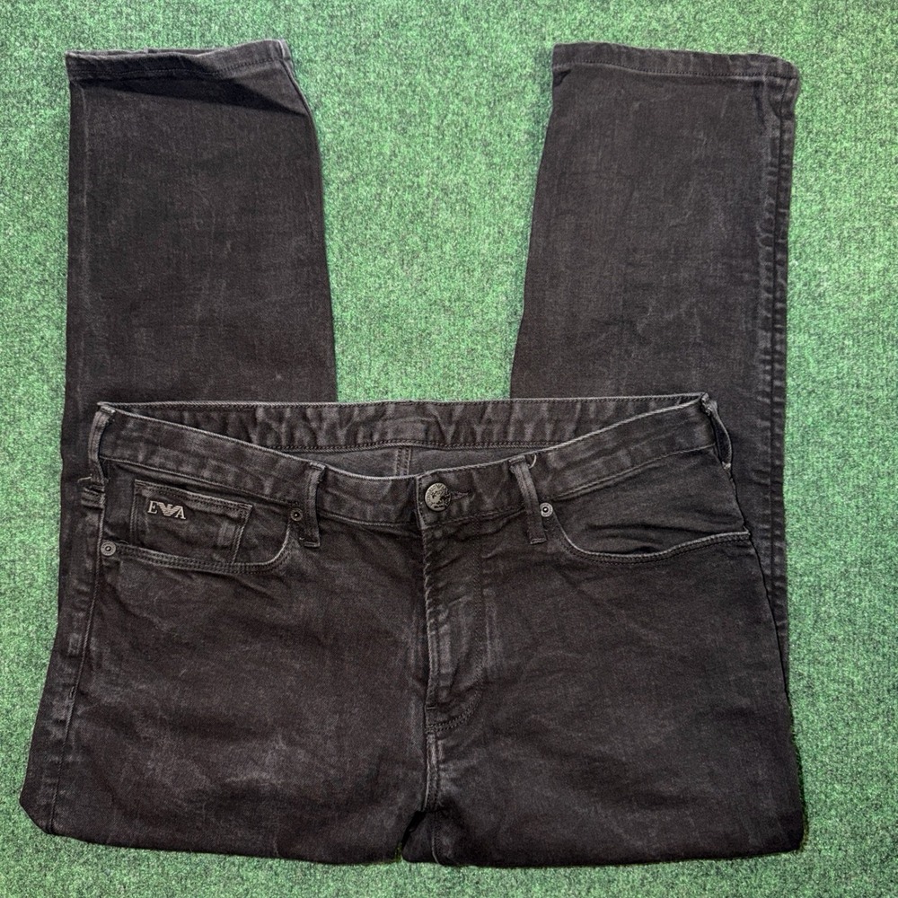 Emporio Armani Black Denim Jeans Men's Size 34x30 J